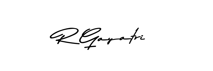 The best way (Asem Kandis PERSONAL USE) to make a short signature is to pick only two or three words in your name. The name R Gayatri include a total of six letters. For converting this name. R Gayatri signature style 9 images and pictures png