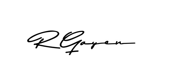 You should practise on your own different ways (Asem Kandis PERSONAL USE) to write your name (R Gayen) in signature. don't let someone else do it for you. R Gayen signature style 9 images and pictures png