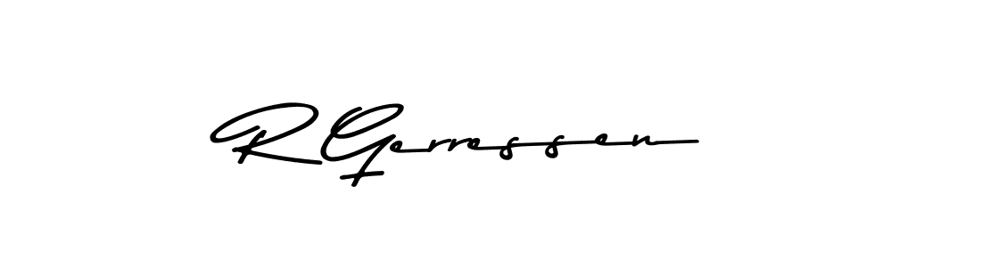 if you are searching for the best signature style for your name R Gerressen. so please give up your signature search. here we have designed multiple signature styles  using Asem Kandis PERSONAL USE. R Gerressen signature style 9 images and pictures png