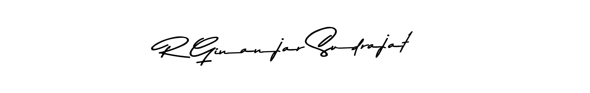 Design your own signature with our free online signature maker. With this signature software, you can create a handwritten (Asem Kandis PERSONAL USE) signature for name R Ginanjar Sudrajat. R Ginanjar Sudrajat signature style 9 images and pictures png