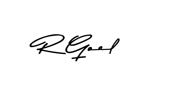 R Goel stylish signature style. Best Handwritten Sign (Asem Kandis PERSONAL USE) for my name. Handwritten Signature Collection Ideas for my name R Goel. R Goel signature style 9 images and pictures png