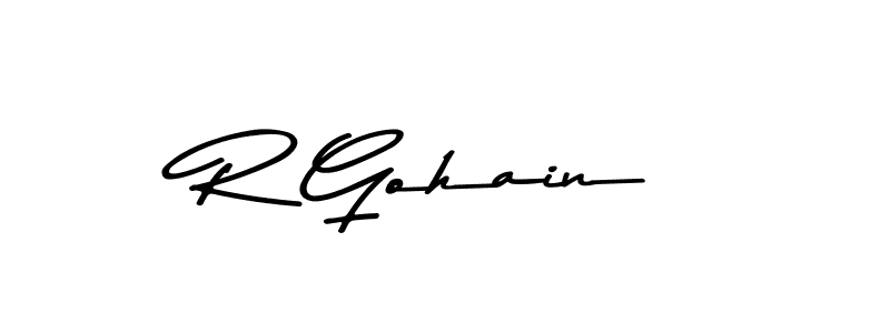 Also You can easily find your signature by using the search form. We will create R Gohain name handwritten signature images for you free of cost using Asem Kandis PERSONAL USE sign style. R Gohain signature style 9 images and pictures png