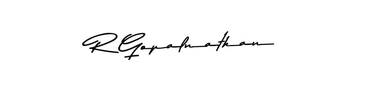 R Gopalnathan stylish signature style. Best Handwritten Sign (Asem Kandis PERSONAL USE) for my name. Handwritten Signature Collection Ideas for my name R Gopalnathan. R Gopalnathan signature style 9 images and pictures png