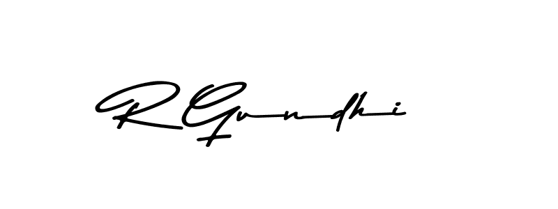 How to make R Gundhi name signature. Use Asem Kandis PERSONAL USE style for creating short signs online. This is the latest handwritten sign. R Gundhi signature style 9 images and pictures png