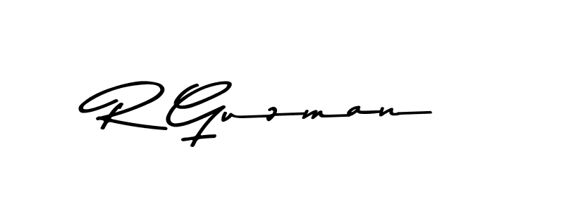 You should practise on your own different ways (Asem Kandis PERSONAL USE) to write your name (R Guzman) in signature. don't let someone else do it for you. R Guzman signature style 9 images and pictures png