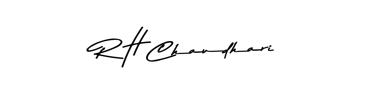 Make a beautiful signature design for name R H Chaudhari. Use this online signature maker to create a handwritten signature for free. R H Chaudhari signature style 9 images and pictures png
