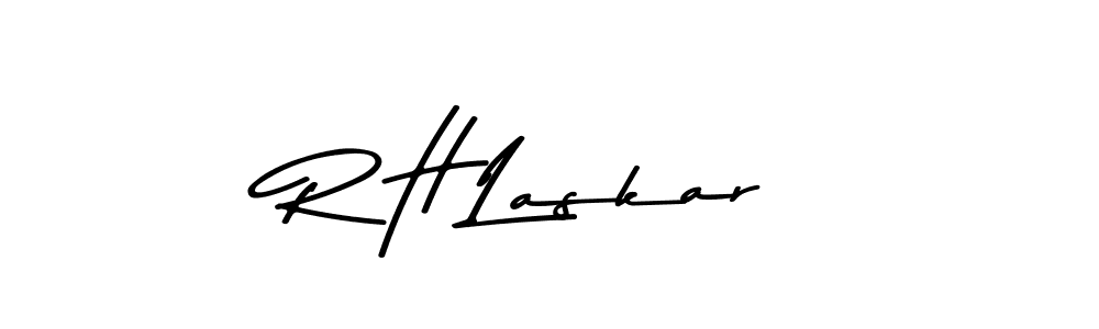 Make a beautiful signature design for name R H Laskar. Use this online signature maker to create a handwritten signature for free. R H Laskar signature style 9 images and pictures png