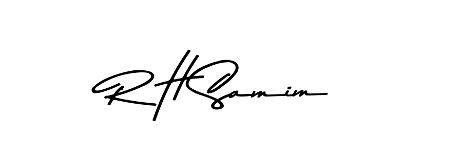 How to make R H Samim signature? Asem Kandis PERSONAL USE is a professional autograph style. Create handwritten signature for R H Samim name. R H Samim signature style 9 images and pictures png