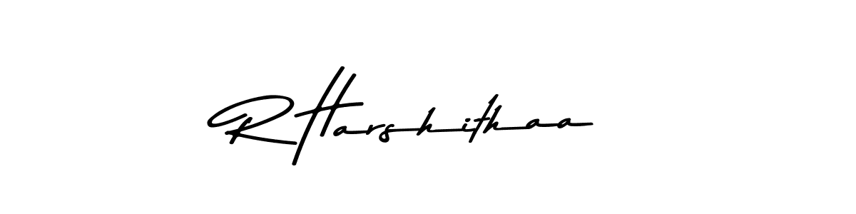 R Harshithaa stylish signature style. Best Handwritten Sign (Asem Kandis PERSONAL USE) for my name. Handwritten Signature Collection Ideas for my name R Harshithaa. R Harshithaa signature style 9 images and pictures png