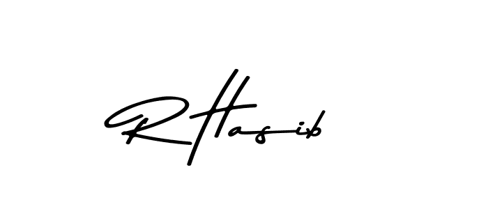 Design your own signature with our free online signature maker. With this signature software, you can create a handwritten (Asem Kandis PERSONAL USE) signature for name R Hasib. R Hasib signature style 9 images and pictures png