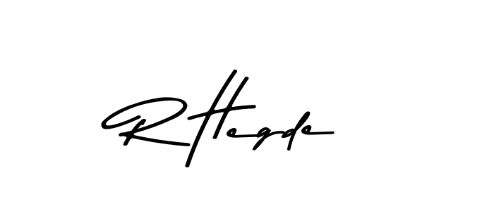 How to make R Hegde name signature. Use Asem Kandis PERSONAL USE style for creating short signs online. This is the latest handwritten sign. R Hegde signature style 9 images and pictures png