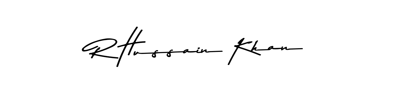 Here are the top 10 professional signature styles for the name R Hussain Khan. These are the best autograph styles you can use for your name. R Hussain Khan signature style 9 images and pictures png