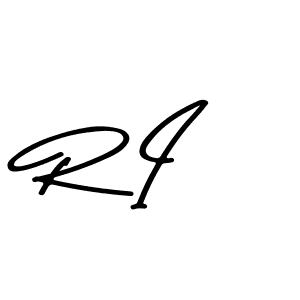 R I stylish signature style. Best Handwritten Sign (Asem Kandis PERSONAL USE) for my name. Handwritten Signature Collection Ideas for my name R I. R I signature style 9 images and pictures png