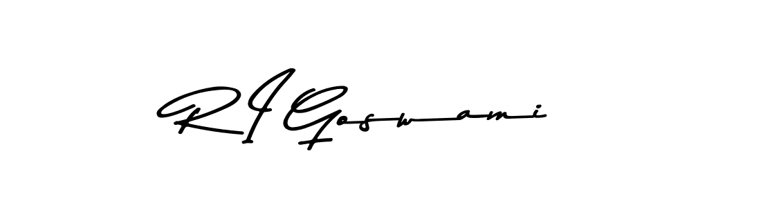 Use a signature maker to create a handwritten signature online. With this signature software, you can design (Asem Kandis PERSONAL USE) your own signature for name R I Goswami. R I Goswami signature style 9 images and pictures png