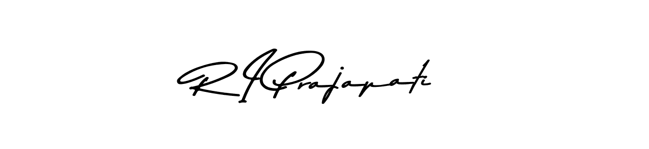 R I Prajapati stylish signature style. Best Handwritten Sign (Asem Kandis PERSONAL USE) for my name. Handwritten Signature Collection Ideas for my name R I Prajapati. R I Prajapati signature style 9 images and pictures png