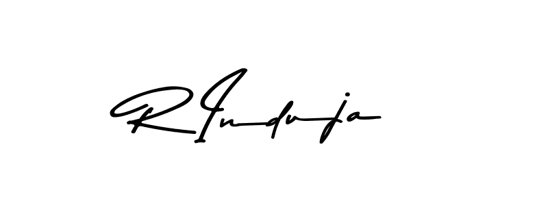 The best way (Asem Kandis PERSONAL USE) to make a short signature is to pick only two or three words in your name. The name R Induja include a total of six letters. For converting this name. R Induja signature style 9 images and pictures png