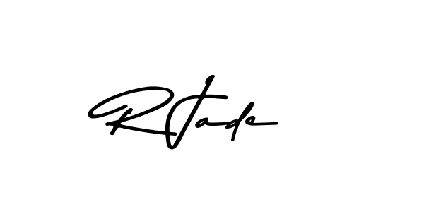 Make a beautiful signature design for name R Jade. With this signature (Asem Kandis PERSONAL USE) style, you can create a handwritten signature for free. R Jade signature style 9 images and pictures png