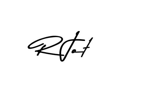 Make a beautiful signature design for name R Jot. With this signature (Asem Kandis PERSONAL USE) style, you can create a handwritten signature for free. R Jot signature style 9 images and pictures png