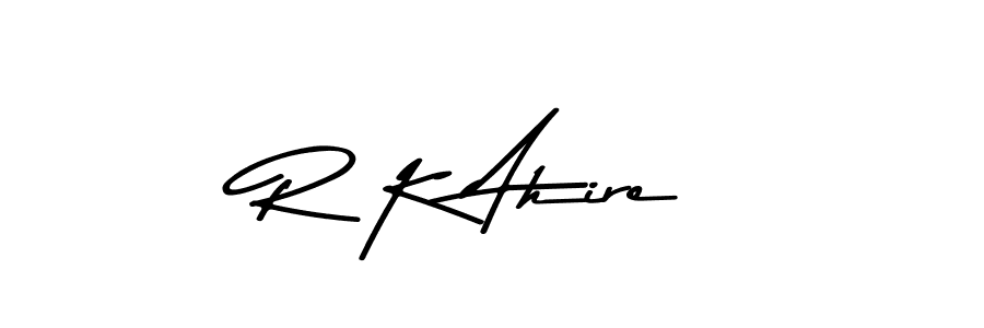 R K Ahire stylish signature style. Best Handwritten Sign (Asem Kandis PERSONAL USE) for my name. Handwritten Signature Collection Ideas for my name R K Ahire. R K Ahire signature style 9 images and pictures png