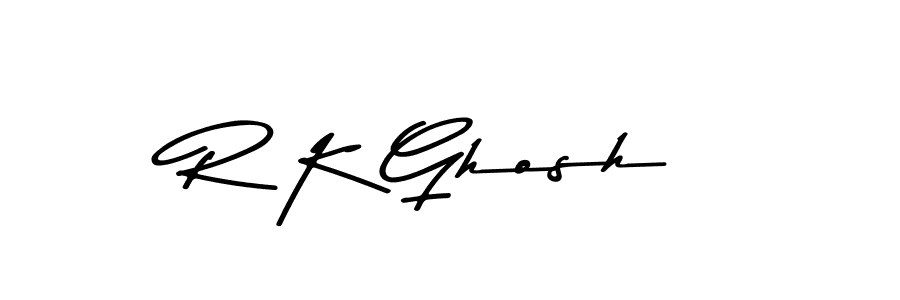 Use a signature maker to create a handwritten signature online. With this signature software, you can design (Asem Kandis PERSONAL USE) your own signature for name R K Ghosh. R K Ghosh signature style 9 images and pictures png
