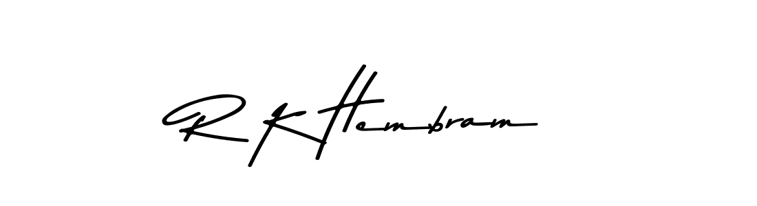 How to make R K Hembram signature? Asem Kandis PERSONAL USE is a professional autograph style. Create handwritten signature for R K Hembram name. R K Hembram signature style 9 images and pictures png