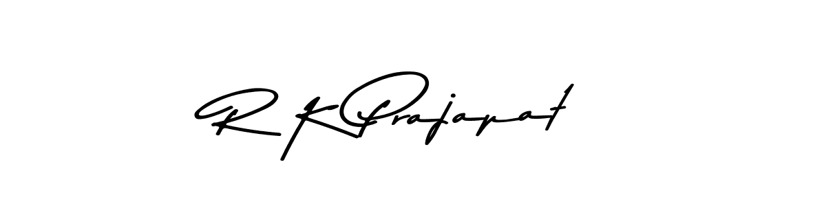 Make a beautiful signature design for name R K Prajapat. With this signature (Asem Kandis PERSONAL USE) style, you can create a handwritten signature for free. R K Prajapat signature style 9 images and pictures png