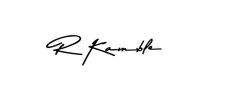 Also You can easily find your signature by using the search form. We will create R Kamble name handwritten signature images for you free of cost using Asem Kandis PERSONAL USE sign style. R Kamble signature style 9 images and pictures png