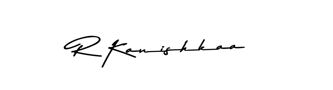 How to make R Kanishkaa signature? Asem Kandis PERSONAL USE is a professional autograph style. Create handwritten signature for R Kanishkaa name. R Kanishkaa signature style 9 images and pictures png
