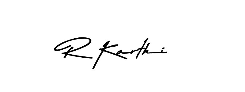 This is the best signature style for the R Karthi name. Also you like these signature font (Asem Kandis PERSONAL USE). Mix name signature. R Karthi signature style 9 images and pictures png