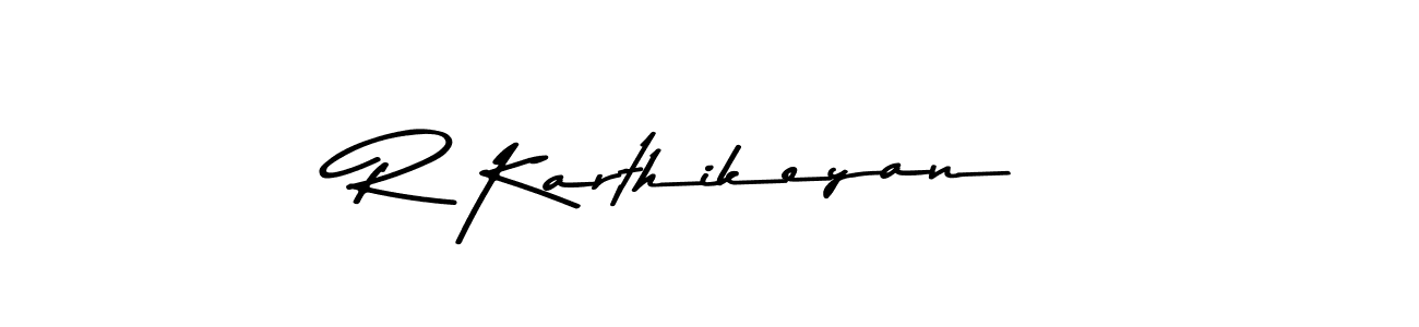 How to make R Karthikeyan signature? Asem Kandis PERSONAL USE is a professional autograph style. Create handwritten signature for R Karthikeyan name. R Karthikeyan signature style 9 images and pictures png