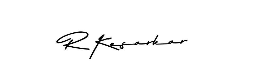 Asem Kandis PERSONAL USE is a professional signature style that is perfect for those who want to add a touch of class to their signature. It is also a great choice for those who want to make their signature more unique. Get R Kesarkar name to fancy signature for free. R Kesarkar signature style 9 images and pictures png