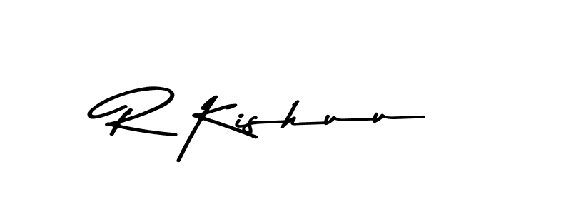 Make a beautiful signature design for name R Kishuu. With this signature (Asem Kandis PERSONAL USE) style, you can create a handwritten signature for free. R Kishuu signature style 9 images and pictures png