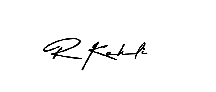 Design your own signature with our free online signature maker. With this signature software, you can create a handwritten (Asem Kandis PERSONAL USE) signature for name R Kohli. R Kohli signature style 9 images and pictures png