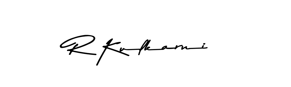 Use a signature maker to create a handwritten signature online. With this signature software, you can design (Asem Kandis PERSONAL USE) your own signature for name R Kulkarni. R Kulkarni signature style 9 images and pictures png