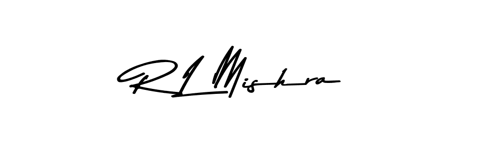 Use a signature maker to create a handwritten signature online. With this signature software, you can design (Asem Kandis PERSONAL USE) your own signature for name R L Mishra. R L Mishra signature style 9 images and pictures png