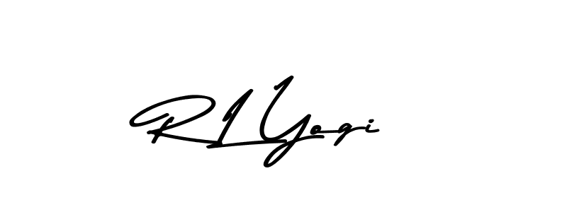 Use a signature maker to create a handwritten signature online. With this signature software, you can design (Asem Kandis PERSONAL USE) your own signature for name R L Yogi. R L Yogi signature style 9 images and pictures png