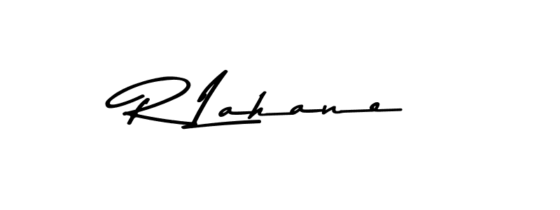 Design your own signature with our free online signature maker. With this signature software, you can create a handwritten (Asem Kandis PERSONAL USE) signature for name R Lahane. R Lahane signature style 9 images and pictures png