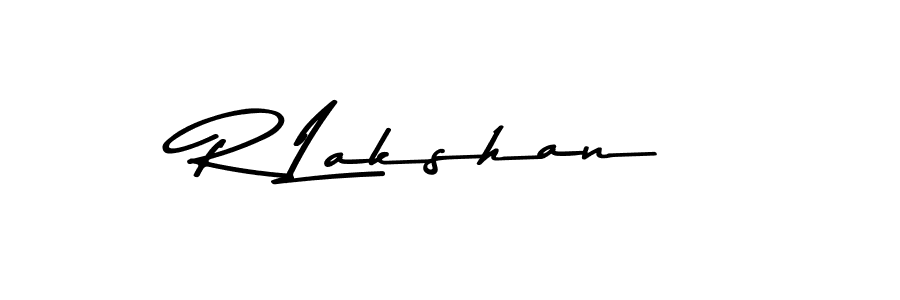 Design your own signature with our free online signature maker. With this signature software, you can create a handwritten (Asem Kandis PERSONAL USE) signature for name R Lakshan. R Lakshan signature style 9 images and pictures png