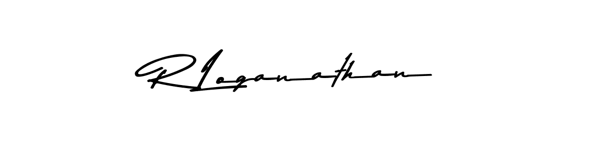Design your own signature with our free online signature maker. With this signature software, you can create a handwritten (Asem Kandis PERSONAL USE) signature for name R Loganathan. R Loganathan signature style 9 images and pictures png