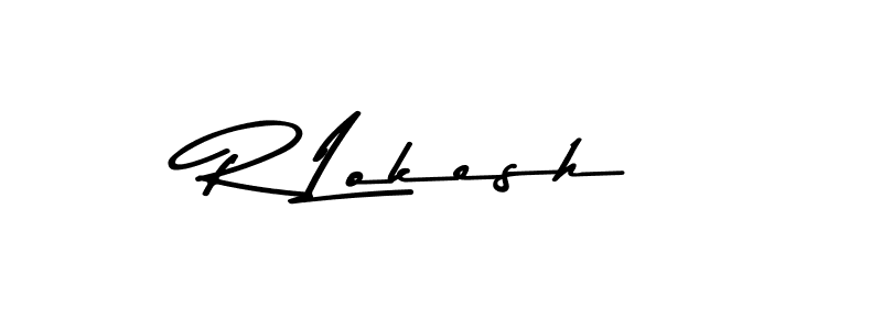 Also we have R Lokesh name is the best signature style. Create professional handwritten signature collection using Asem Kandis PERSONAL USE autograph style. R Lokesh signature style 9 images and pictures png