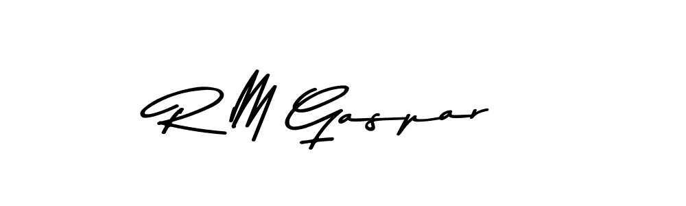 Design your own signature with our free online signature maker. With this signature software, you can create a handwritten (Asem Kandis PERSONAL USE) signature for name R M Gaspar. R M Gaspar signature style 9 images and pictures png