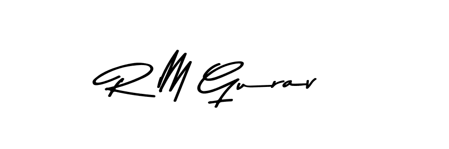 The best way (Asem Kandis PERSONAL USE) to make a short signature is to pick only two or three words in your name. The name R M Gurav include a total of six letters. For converting this name. R M Gurav signature style 9 images and pictures png