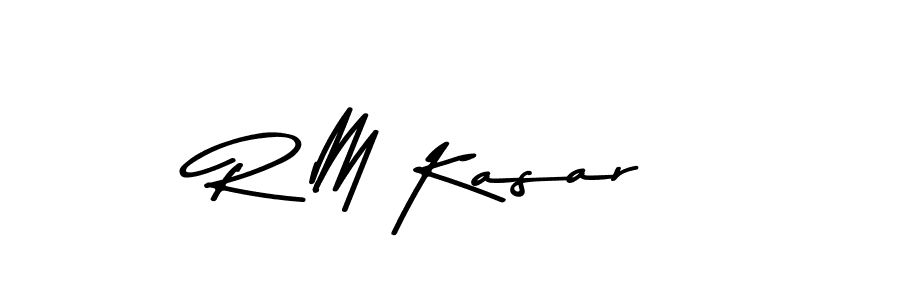 How to make R M Kasar signature? Asem Kandis PERSONAL USE is a professional autograph style. Create handwritten signature for R M Kasar name. R M Kasar signature style 9 images and pictures png