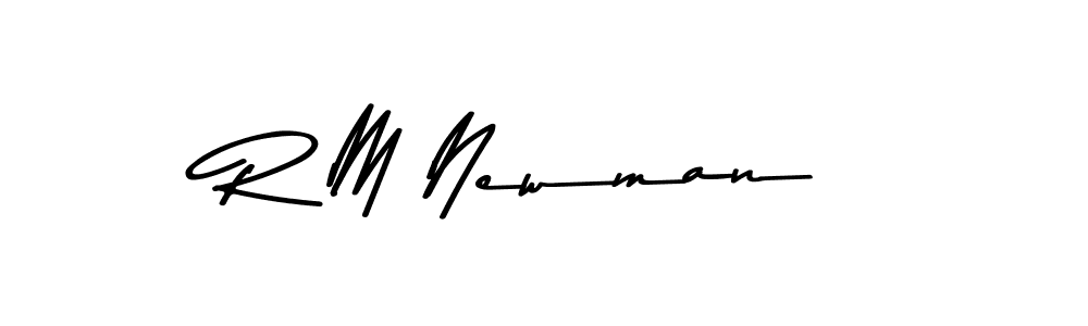 The best way (Asem Kandis PERSONAL USE) to make a short signature is to pick only two or three words in your name. The name R M Newman include a total of six letters. For converting this name. R M Newman signature style 9 images and pictures png