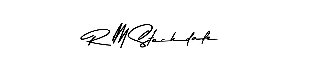 Also You can easily find your signature by using the search form. We will create R M Stockdale name handwritten signature images for you free of cost using Asem Kandis PERSONAL USE sign style. R M Stockdale signature style 9 images and pictures png