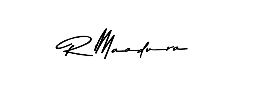 You should practise on your own different ways (Asem Kandis PERSONAL USE) to write your name (R Maadura) in signature. don't let someone else do it for you. R Maadura signature style 9 images and pictures png