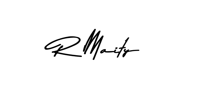 How to make R Maity signature? Asem Kandis PERSONAL USE is a professional autograph style. Create handwritten signature for R Maity name. R Maity signature style 9 images and pictures png