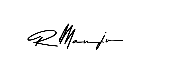 How to make R Manju signature? Asem Kandis PERSONAL USE is a professional autograph style. Create handwritten signature for R Manju name. R Manju signature style 9 images and pictures png