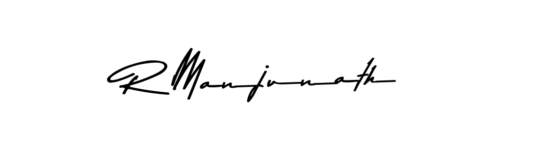 Create a beautiful signature design for name R Manjunath. With this signature (Asem Kandis PERSONAL USE) fonts, you can make a handwritten signature for free. R Manjunath signature style 9 images and pictures png