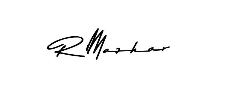 How to make R Mazhar signature? Asem Kandis PERSONAL USE is a professional autograph style. Create handwritten signature for R Mazhar name. R Mazhar signature style 9 images and pictures png